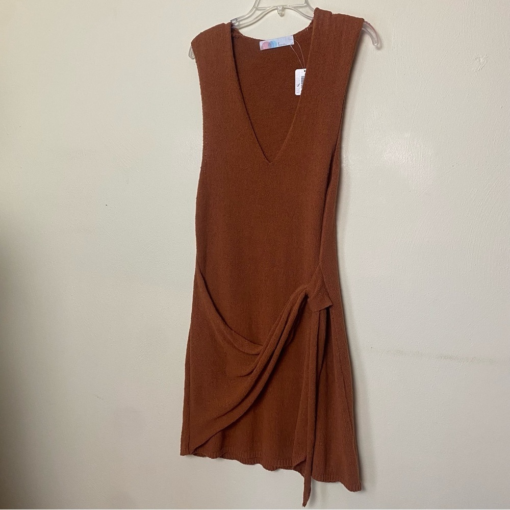Free People Movement  Beach Women's Poppy Sweater Mini Dress Size L - Picture 10 of 11